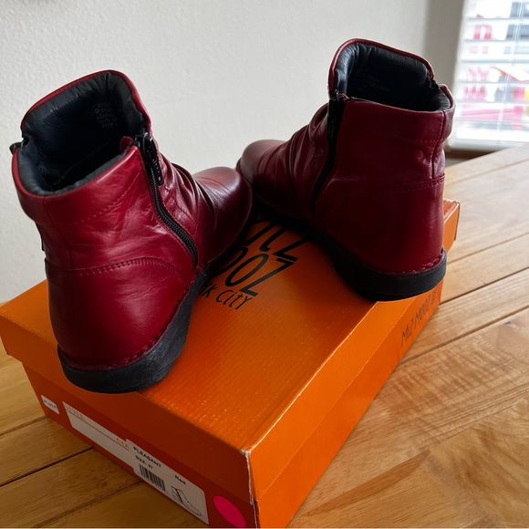 BNWB Miz Mooz size 37 women’s red ankle boots - Picture 3 of 6